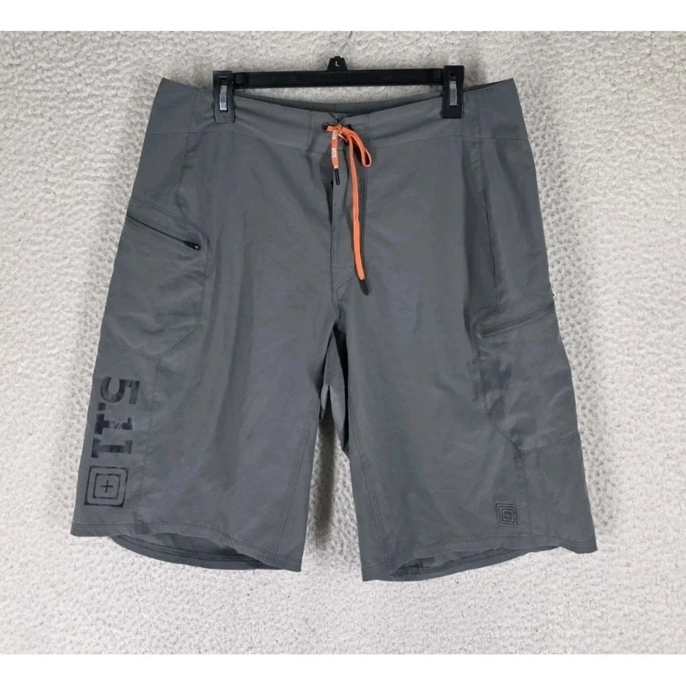 5.11 Vandal Recon Shorts Mens 34 Gray Performance Stretch Training MMA 11